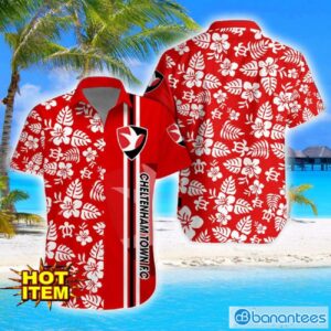 Cheltenham Town F.C Turtle Flower Pattern Aloha Hawaiian Shirt And Shorts Beach Set For Men And Women Product Photo 1