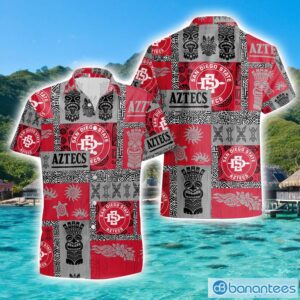 San Diego State Aztecs Tiki Vintage Patterns Hawaiian Shirt Summer Gift Product Photo 1