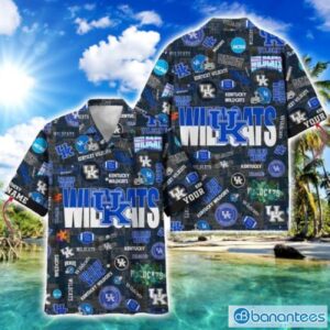 Kentucky Wildcats Football Beach Shirts Logo Custom Name Hawaiian Shirt Product Photo 1