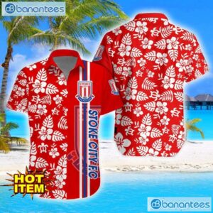 Stoke City F.C Turtle Flower Pattern Aloha Hawaiian Shirt And Shorts Beach Set For Men And Women Product Photo 1