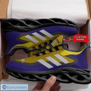 Baltimore Ravens NFL Max Soul Shoes Sneakers Custom Name Big Striped Sneakers For Fans Product Photo 4