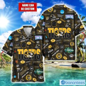 Missouri Tigers Football Beach Shirts Logo Custom Name Hawaiian Shirt Product Photo 1