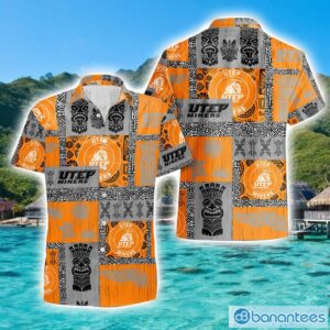 UTEP Miners Tiki Vintage Patterns Hawaiian Shirt Summer Gift Product Photo 1