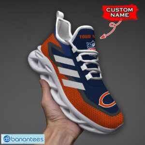 Chicago Bears NFL Max Soul Shoes Sneakers Custom Name Big Striped Sneakers For Fans Product Photo 1