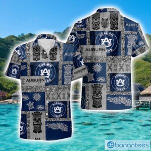 Auburn Tigers Hawaiian Tiki Vintage Patterns Hawaiian Shirt Summer Gift Product Photo 1