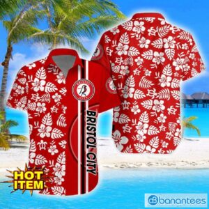 Bristol City Turtle Flower Pattern Aloha Hawaiian Shirt And Shorts Beach Set For Men And Women Product Photo 1