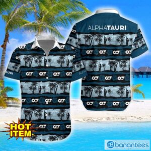 Scuderia AlphaTauri Turtle Flower Pattern Aloha Hawaiian Shirt And Shorts Beach Set For Men And Women Product Photo 1