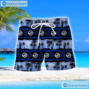 Haas F1 Team Turtle Flower Pattern Aloha Hawaiian Shirt And Shorts Beach Set For Men And Women Product Photo 2