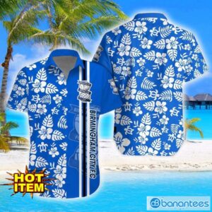 Birmingham City F.C Turtle Flower Pattern Aloha Hawaiian Shirt And Shorts Beach Set For Men And Women Product Photo 1