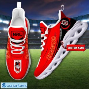 St. George Illawarra Dragons Personalized Name Gift Max Soul Shoes Men Women Team Shoes Product Photo 3