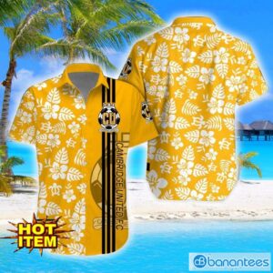 Cambridge United F.C Turtle Flower Pattern Aloha Hawaiian Shirt And Shorts Beach Set For Men And Women Product Photo 1