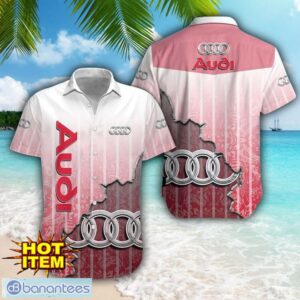 Audi Logo Broken Wall Printed 3D Hawaiian Shirt For Fans Product Photo 1
