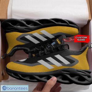Pittsburgh Steelers NFL Max Soul Shoes Sneakers Custom Name Big Striped Sneakers For Fans Product Photo 4