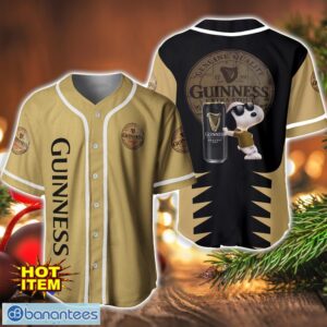 Guinness Snoopy Baseball Jersey Shirt For Snoopy Lovers Gift Ideas Product Photo 1
