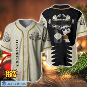 Hendrick's Gin Snoopy Baseball Jersey Shirt For Snoopy Lovers Gift Ideas Product Photo 1