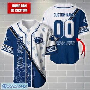NCAA Penn State Nittany Lions Custom Name And Number Sport Baseball Jersey Shirt Product Photo 1