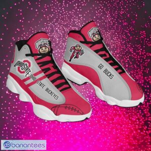 NCAA Ohio State Buckeyes Logo Design Gift For Fans Air Jordan 13 Shoes Product Photo 1