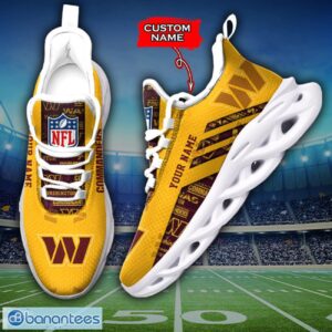 Washington Commanders NFL Max Soul Shoes Sneakers Custom Name All Printed Logo Team For Fans Product Photo 2