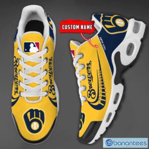 Milwaukee Brewers MLB Custom Name Air Cushion Sports Shoes Men Women Sneakers Product Photo 3