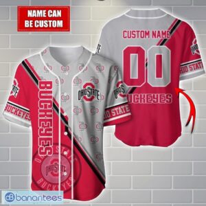 NCAA Ohio State Buckeyes Custom Name And Number Sport Baseball Jersey Shirt Product Photo 1
