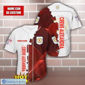 Crewe Alexandra Personalized Name 3D Baseball Jersey Shirt Product Photo 1