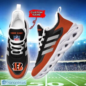 Cincinnati Bengals NFL Max Soul Shoes Sneakers Custom Name Big Striped Sneakers For Fans Product Photo 2