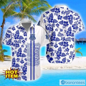 Everton F.C Turtle Flower Pattern Aloha Hawaiian Shirt And Shorts Beach Set For Men And Women Product Photo 1