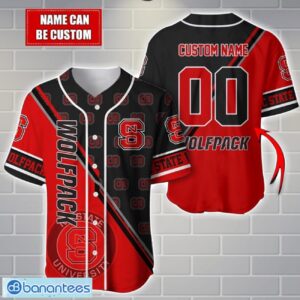NCAA NC State Wolfpack Custom Name And Number Sport Baseball Jersey Shirt Product Photo 1