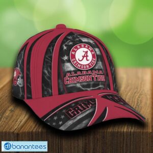 Alabama Crimson Tide USA Flag Patriotic Cap & Hat Print Independence Day For Fans - Alabama Crimson Tide USA Flag Patriotic Cap_1