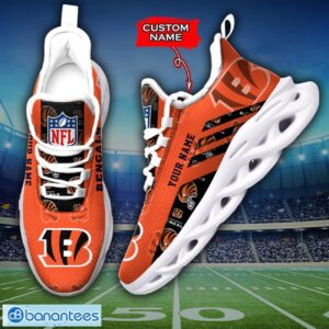 Cincinnati Bengals NFL Max Soul Shoes Sneakers Custom Name All Printed Logo Team For Fans Product Photo 2