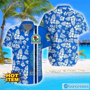 Blackburn Rovers Turtle Flower Pattern Aloha Hawaiian Shirt And Shorts Beach Set For Men And Women Product Photo 1