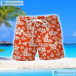 Luton Town F.C Turtle Flower Pattern Aloha Hawaiian Shirt And Shorts Beach Set For Men And Women Product Photo 2