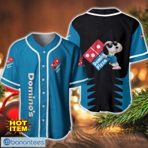 Domino's Pizza Snoopy Baseball Jersey Shirt For Snoopy Lovers Gift Ideas Product Photo 1