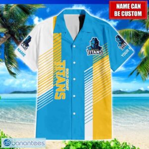Gold Coast Titans NRL Custom Name Hawaiian Shirt For Men And Women Beach Gift Product Photo 1