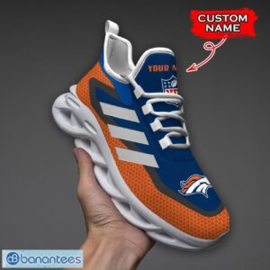 Denver Broncos NFL Max Soul Shoes Sneakers Custom Name Big Striped Sneakers For Fans Product Photo 1