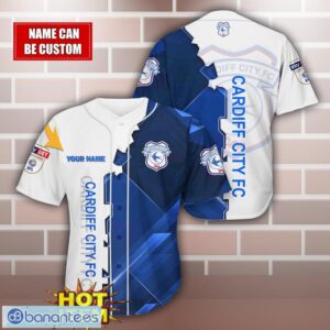 Cardiff City F.C Personalized Name 3D Baseball Jersey Shirt Product Photo 1