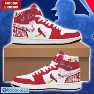 St. Louis Cardinals MLB Air Jordan 1 Hightop Shoes For MLB Fans Custom Name Gift Sneakers Product Photo 1