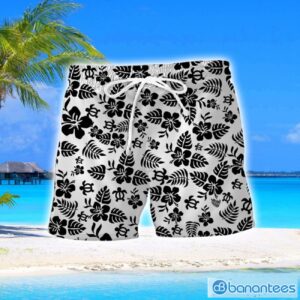Swansea City A.F.C Turtle Flower Pattern Aloha Hawaiian Shirt And Shorts Beach Set For Men And Women Product Photo 2