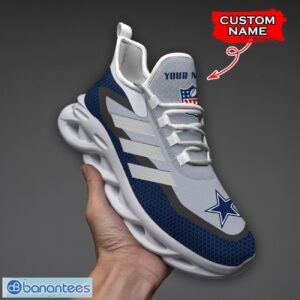 Dallas Cowboys NFL Max Soul Shoes Sneakers Custom Name Big Striped Sneakers For Fans Product Photo 1