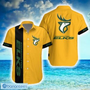 Edmonton Eskimos Combo Hawaiian Shirt And Shorts For Men Women Summer Beach - Edmonton Eskimos Hawaiian Shirt And Short Set New For Fans_1