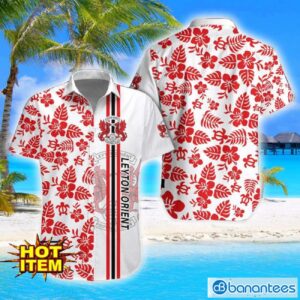 Leyton Orient Turtle Flower Pattern Aloha Hawaiian Shirt And Shorts Beach Set For Men And Women Product Photo 1