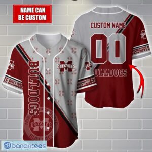 NCAA Mississippi State Bulldogs Custom Name And Number Sport Baseball Jersey Shirt Product Photo 1