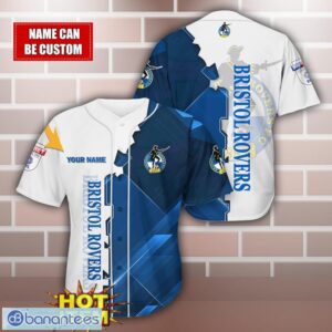 Bristol Rovers Personalized Name 3D Baseball Jersey Shirt Product Photo 1
