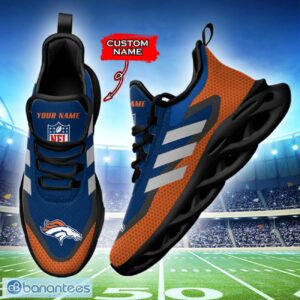 Denver Broncos NFL Max Soul Shoes Sneakers Custom Name Big Striped Sneakers For Fans Product Photo 3