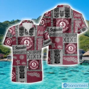 Florida State Seminoles Hawaiian Tiki Vintage Patterns Hawaiian Shirt Summer Gift Product Photo 1