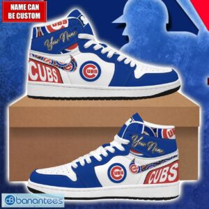 Chicago Cubs MLB Air Jordan 1 Hightop Shoes For MLB Fans Custom Name Gift Sneakers Product Photo 1