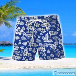 Queens Park Rangers Turtle Flower Pattern Aloha Hawaiian Shirt And Shorts Beach Set For Men And Women Product Photo 2