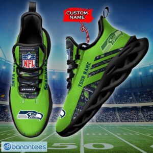 Seattle Seahawks NFL Max Soul Shoes Sneakers Custom Name All Printed Logo Team For Fans Product Photo 3