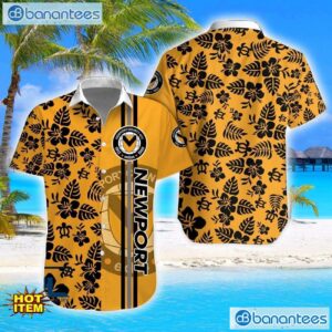 Newport County Turtle Flower Pattern Aloha Hawaiian Shirt And Shorts Beach Set For Men And Women Product Photo 1