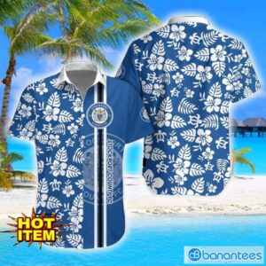 Stockport County F.C Turtle Flower Pattern Aloha Hawaiian Shirt And Shorts Beach Set For Men And Women Product Photo 1
